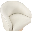 Meridian Furniture Gibson Cream Vegan Leather Swivel Accent Chair