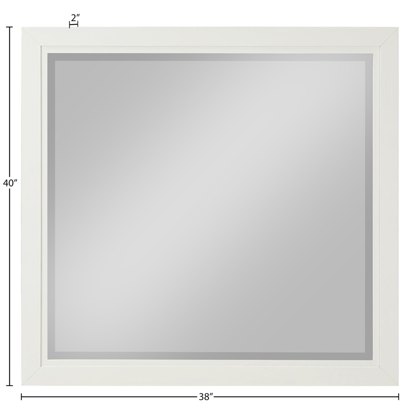 Meridian Furniture Kent Cream Mirror