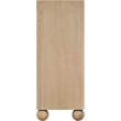 Meridian Furniture Kent Natural Solid Ash Wood Chest