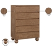 Meridian Furniture Kent Walnut Solid Ash Wood Chest