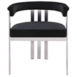 Meridian Furniture Marcello Black Velvet Dining Chair (Set of 2)