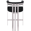 Meridian Furniture Marcello Black Velvet Counter Stool (Set of 2)