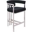 Meridian Furniture Marcello Black Velvet Counter Stool (Set of 2)