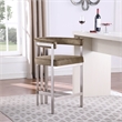 Meridian Furniture Marcello Brown Velvet Counter Stool (Set of 2)