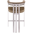 Meridian Furniture Marcello Brown Velvet Counter Stool (Set of 2)