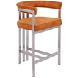 Meridian Furniture Marcello Cognac Velvet Counter Stool (Set of 2)