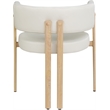 Meridian Furniture Gideon Cream Vegan Leather Dining Chair (Set of 2)
