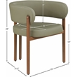 Meridian Furniture Gideon Olive Green Vegan Leather Dining Chair (Set of 2)
