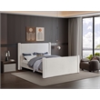 Meridian Furniture Elias Cream Velvet Full Bed