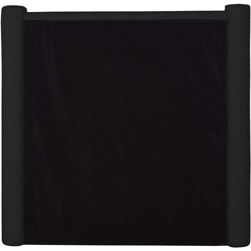 Meridian Furniture Elias Black Boucle Fabric Twin Bed