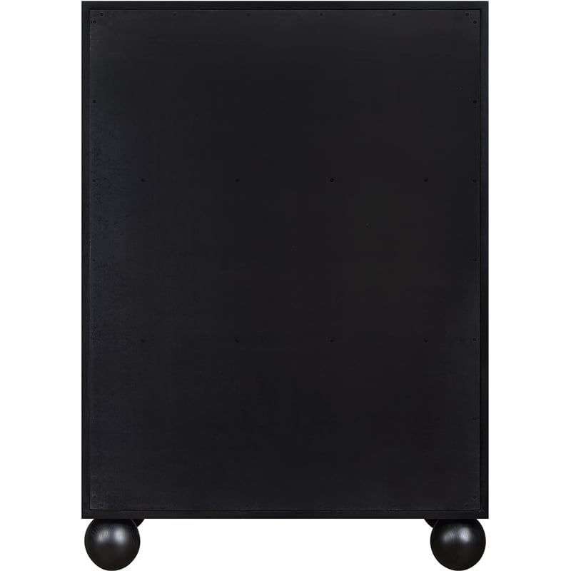 Meridian Furniture Kent Black Solid Ash Wood Chest