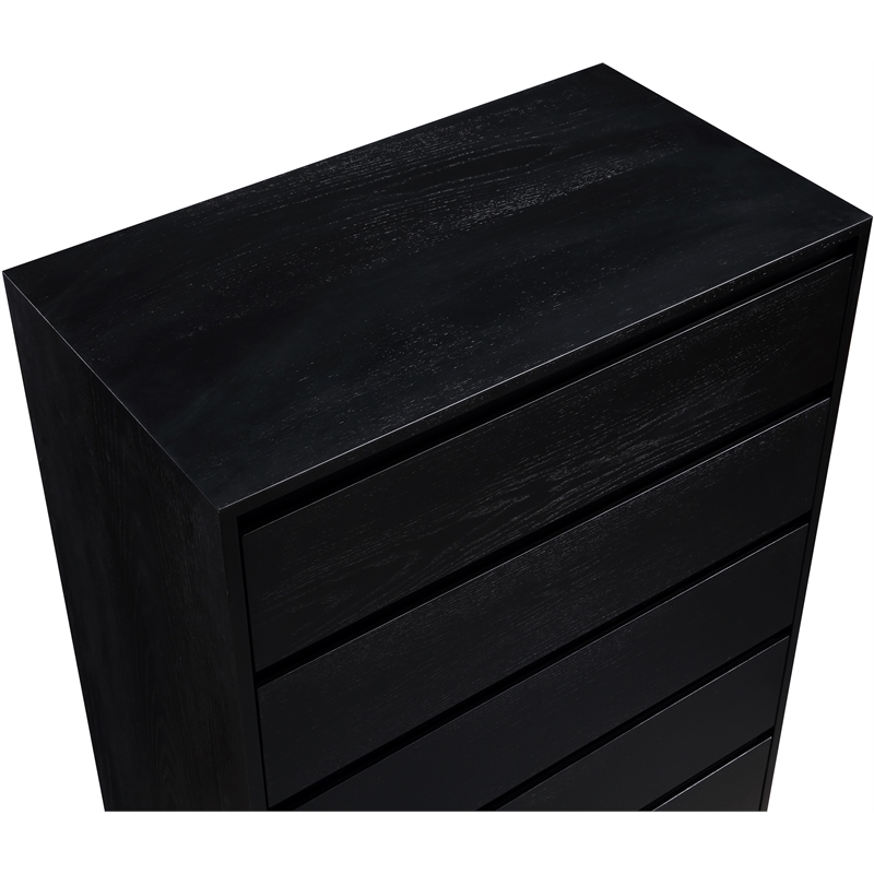 Meridian Furniture Kent Black Solid Ash Wood Chest