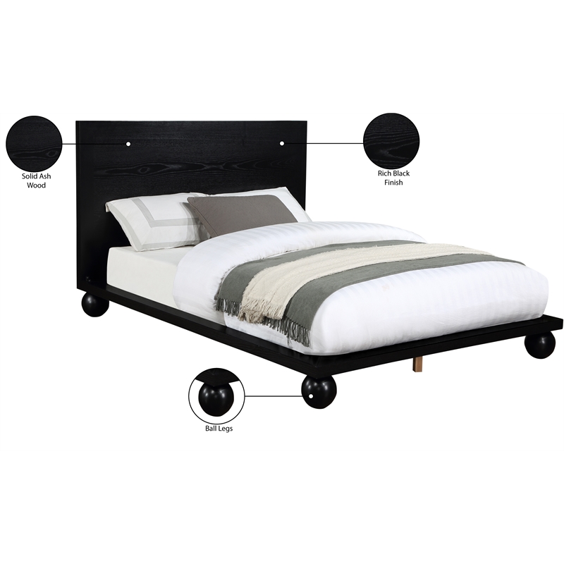 Meridian Furniture Kent Black King Bed
