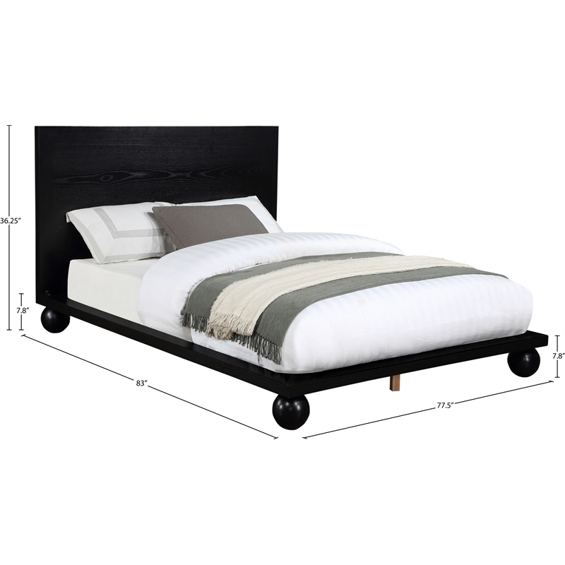 Meridian Furniture Kent Black King Bed
