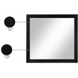 Meridian Furniture Kent Black Mirror