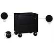 Meridian Furniture Kent Black Night Stand