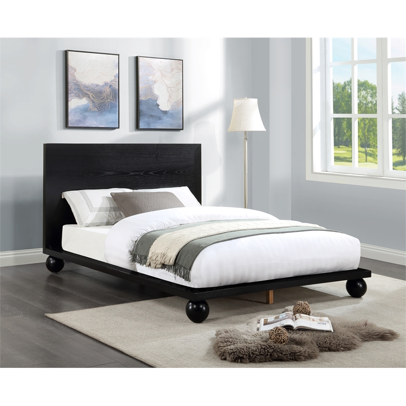 Meridian Furniture Kent Black Queen Bed
