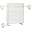 Meridian Furniture Kent Cream Solid Ash Wood Chest