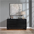 Meridian Furniture Kent Black Solid Ash Wood Dresser