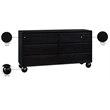Meridian Furniture Kent Black Solid Ash Wood Dresser