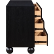 Meridian Furniture Kent Black Solid Ash Wood Dresser
