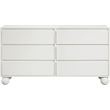 Meridian Furniture Kent Cream Solid Ash Wood Dresser