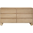 Meridian Furniture Kent Natural Solid Ash Wood Dresser