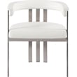 Meridian Furniture Marcello Cream Vegan Leather Dining Chair (Set of 2)
