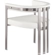 Meridian Furniture Marcello Cream Vegan Leather Dining Chair (Set of 2)