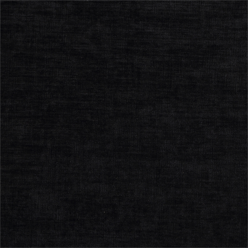 Meridian Furniture Edison Black Chenille Fabric Bench
