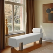 Meridian Furniture Edison Cream Chenille Fabric Bench