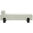 Meridian Furniture Edison Mint Green Chenille Fabric Bench