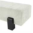 Meridian Furniture Edison Mint Green Chenille Fabric Bench
