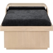 Meridian Furniture Arlington Black Chenille Fabric Bench