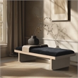 Meridian Furniture Arlington Black Chenille Fabric Bench