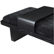 Meridian Furniture Arlington Black Chenille Fabric Bench