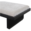 Meridian Furniture Arlington Light Grey Chenille Fabric Bench
