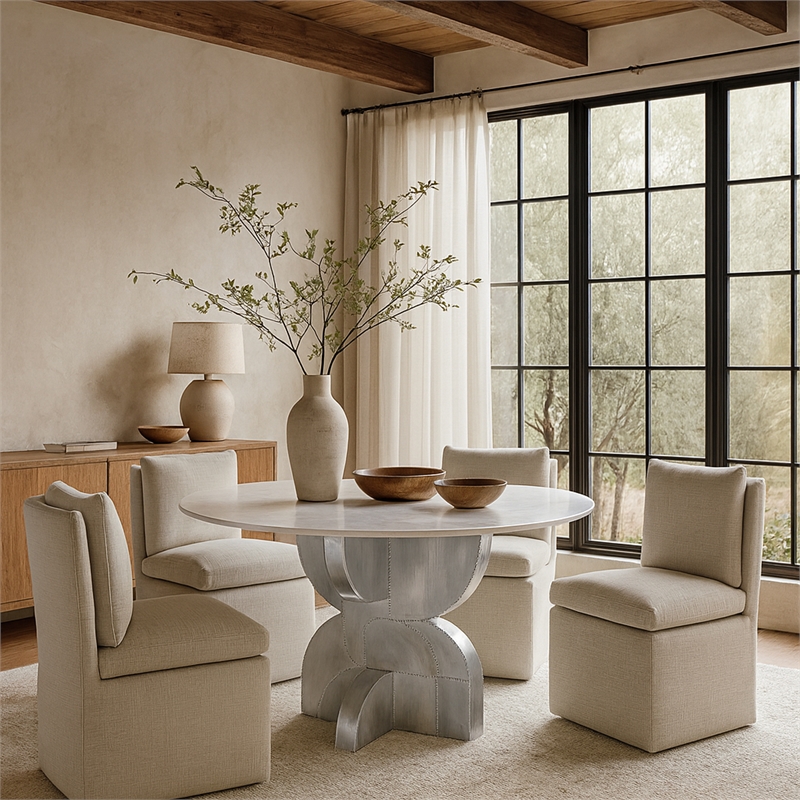 Meridian Furniture Alden White Dining Table