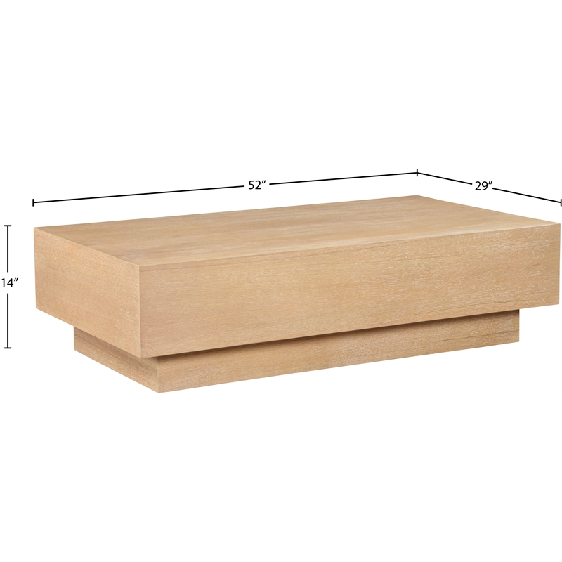 Meridian Furniture Otto Natural Coffee Table