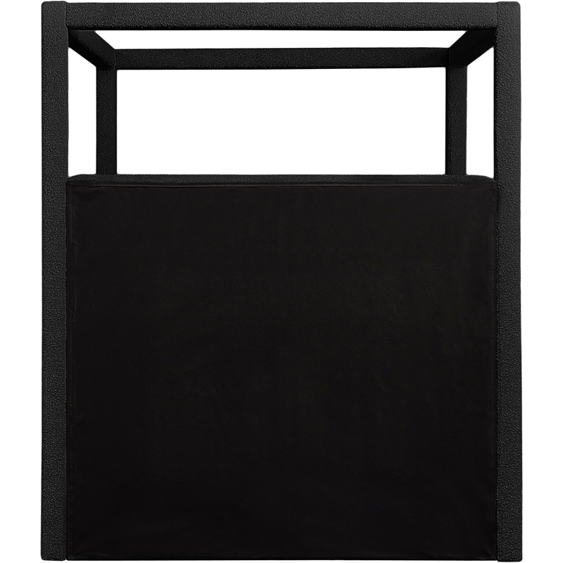 Meridian Furniture Eden Contemporary Boucle Fabric Queen Bed in Black