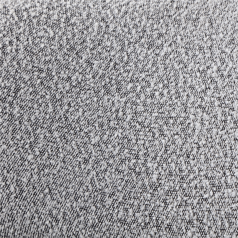 Meridian Furniture Eden Contemporary Boucle Fabric Queen Bed in Gray