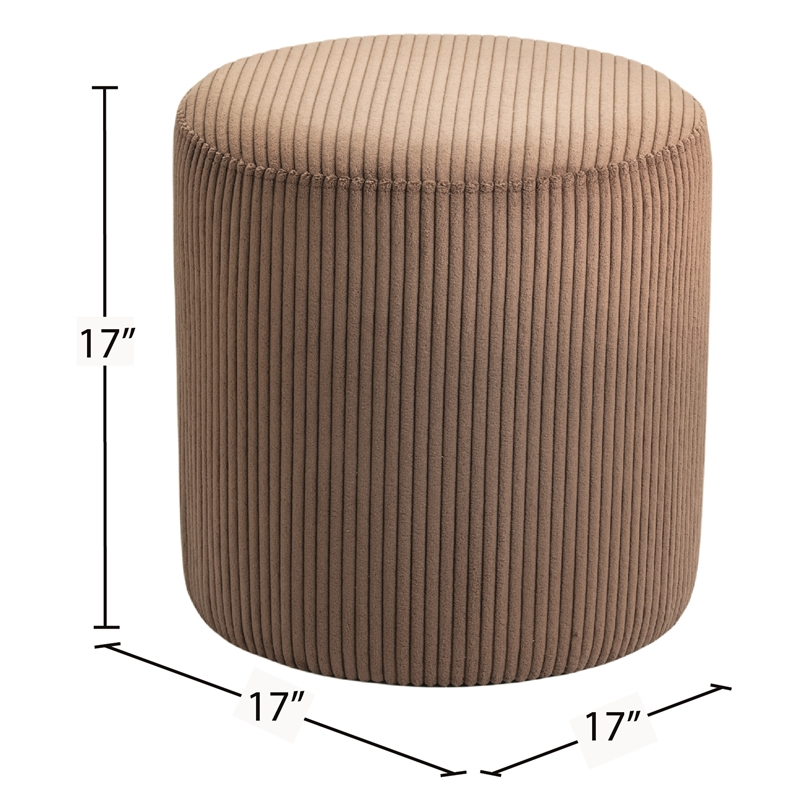 Meridian Furniture Roy Brown Ottoman/Stool