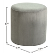 Meridian Furniture Roy Grey Ottoman/Stool
