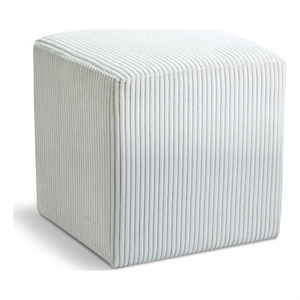 Meridian Furniture Roy Cream Ottoman/Stool