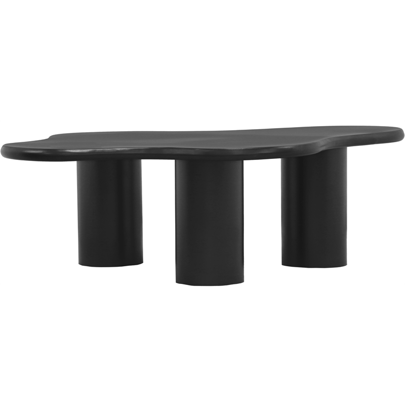 Meridian Furniture Romaine Contemporary Metal Coffee Table in Matte Black