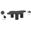 Meridian Furniture Romaine Contemporary Metal Coffee Table in Matte Black
