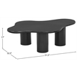 Meridian Furniture Romaine Contemporary Metal Coffee Table in Matte Black