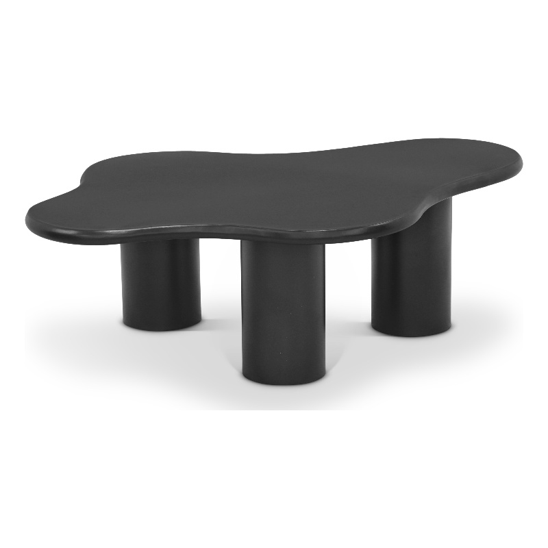 Meridian Furniture Romaine Contemporary Metal Coffee Table in Matte Black