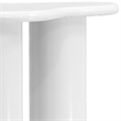 Meridian Furniture Romaine Contemporary Metal End Table in White