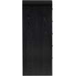 Meridian Furniture Siena Black Ash Wood and Natural Cane Chest